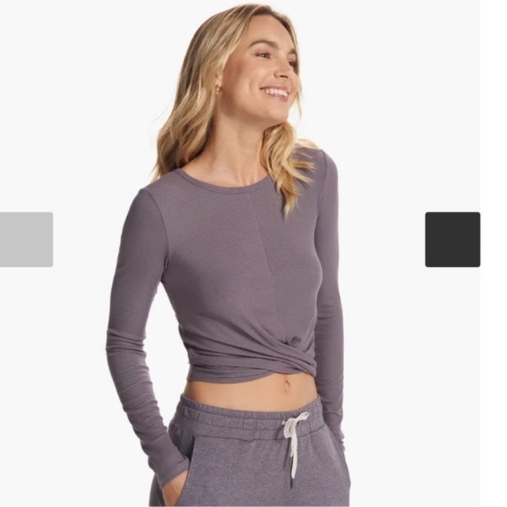 Vuori Womens Shirt Long Sleeve Cove Twist Tee